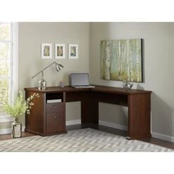 Bush Furniture Yorktown L Shaped Desk, Antique Cherry (WC40330-03)