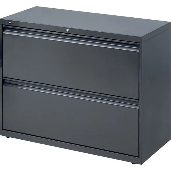 Hon® Brigade® 800 Series 2-Drawer Lateral File Cabinet, Charcoal, Letter/Legal (882LS) 2 Hon® Brigade® 800 Series 2-Drawer Lateral File Cabinet, Charcoal, Letter/Legal (882LS) - Image 2