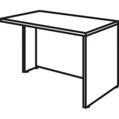 Bush Business Furniture Westfield 48W Return Bridge, Mahogany, (WC36724)