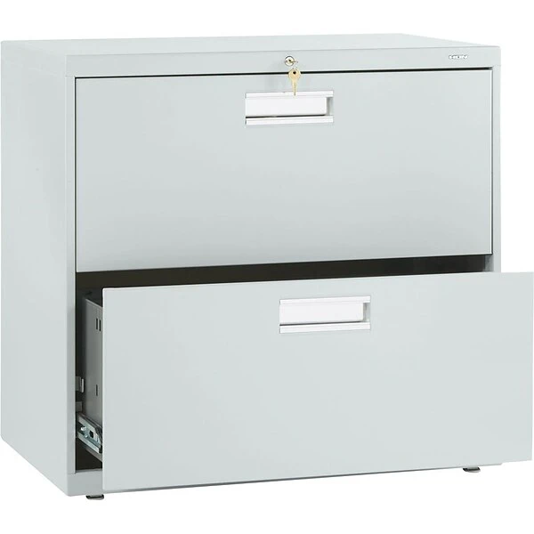 HON® Brigade® 600 Series Lateral, 2-Drawer, Light Gray, 19.25"D 2 HON® Brigade® 600 Series Lateral, 2-Drawer, Light Gray, 19.25"D - Image 2
