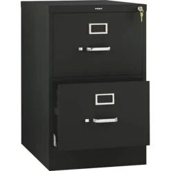 HON 510 Series 2 Drawer Vertical File Cabinet, Legal, Black, 25"D (H512CPP) -Ergot Office Furniture Shop s0144394 s7