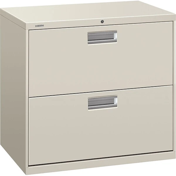 HON® Brigade® 600 Series Lateral, 2-Drawer, Light Gray, 19.25"D 1 HON® Brigade® 600 Series Lateral, 2-Drawer, Light Gray, 19.25"D
