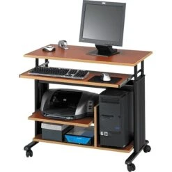 Safco Muv Mini Tower 36" Workstation Desk, Cherry (1927CY)