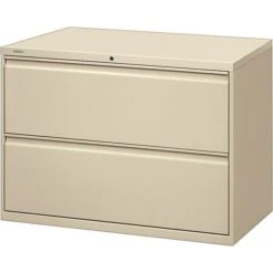 Hon® Brigade® 800 Series 2-Drawer Lateral File Cabinet, Putty, Letter/Legal (892LL)