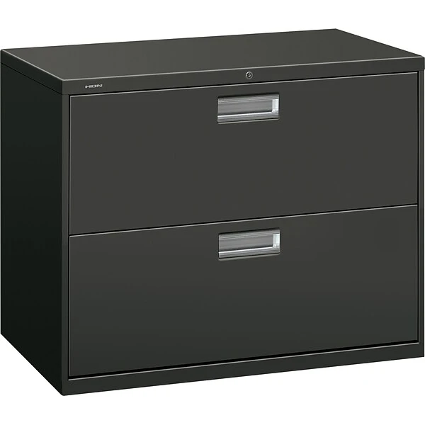 HON Brigade 600 Series Lateral File Cabinet, A4/Legal/Letter, 2-Drawer, Charcoal, 36"W 1 HON Brigade 600 Series Lateral File Cabinet, A4/Legal/Letter, 2-Drawer, Charcoal, 36"W