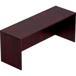 Global Offices To Go® Superior Laminate 71"W Desking Credenza Shell, American Mahogany (TDSL7124CSAML)