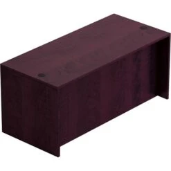 Global Offices To Go® Superior Laminate Rectangular Desk Shell, American Mahogany, 29 1/2"H X 66"W X 30"D