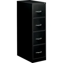 Alera 4-Drawer Economy Vertical File Cabinet, Letter, 15w X 25d X 52h, Black (41109)