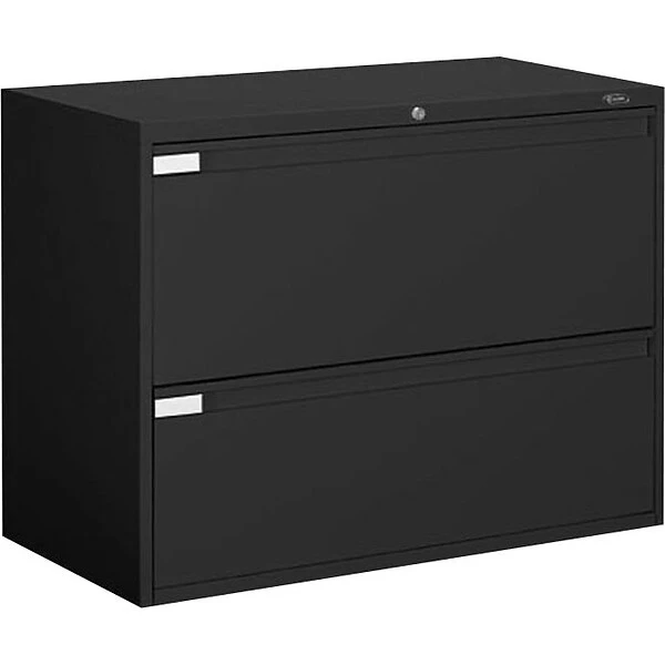 Global 9300P Series Business-Plus Lateral File Cabinet, Letter/Legal, 2-Drawer, Black, 18"D, 36"W 1 Global 9300P Series Business-Plus Lateral File Cabinet, Letter/Legal, 2-Drawer, Black, 18"D, 36"W