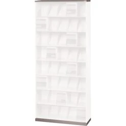 Datum ThinStak® Open Shelf File; 36"W, 2" Base & 1" Top, Light Gray