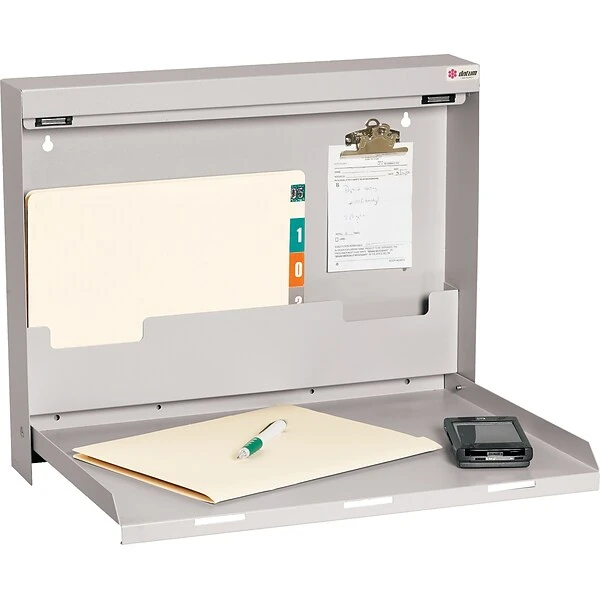 Datum WallWrite® Fold-Up Desk; Standard, Light Gray 1 Datum WallWrite® Fold-Up Desk; Standard, Light Gray