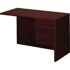 HON 10500 Series Right Return, 42"W, Mahogany, 29 1/2"H X 42"W X 24"D