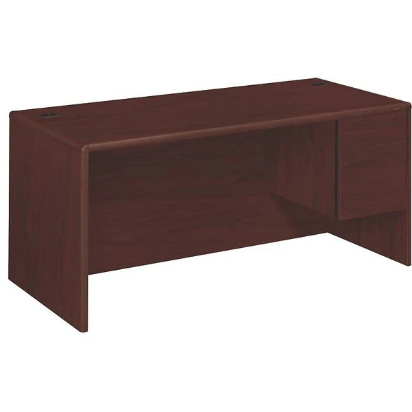 HON® 10700 Series Office Suite In Mahogany,"L" Workstation Right Desk, Order Left Rtn 2 HON® 10700 Series Office Suite In Mahogany,"L" Workstation Right Desk, Order Left Rtn - Image 2