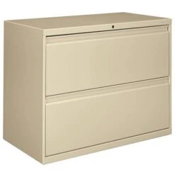 HON Brigade® 800 Series Lateral Files, 2-Drawer, 36''W X 18''D X 28''H, Putty (882LL)