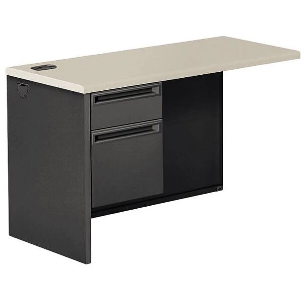 HON 38000 Series Left Return, 48"W, Gray/Charcoal, 29 1/2"H X 48"W X 24"D 1 HON 38000 Series Left Return, 48"W, Gray/Charcoal, 29 1/2"H X 48"W X 24"D