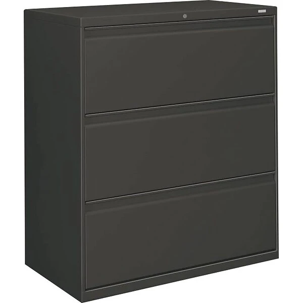 Hon® Brigade® 800 Series 3-Drawer Lateral File Cabinet, Charcoal, Letter/Legal (883LS) 1 Hon® Brigade® 800 Series 3-Drawer Lateral File Cabinet, Charcoal, Letter/Legal (883LS)