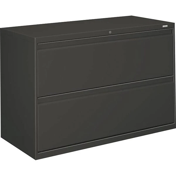 Hon® Brigade® 800 Series 2-Drawer 28 3/8"H X 42"W X 19 1/4"D Lat File Cabinet, Charcoal, Lgl (892LS) 1 Hon® Brigade® 800 Series 2-Drawer 28 3/8"H X 42"W X 19 1/4"D Lat File Cabinet, Charcoal, Lgl (892LS)