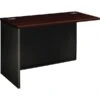 Mahogany/Charcoal 48x24" Left Return For HON® 38000 Modular Series