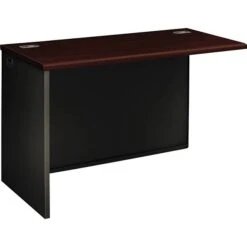 Mahogany/Charcoal 48x24" Left Return For HON® 38000 Modular Series