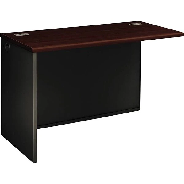 Mahogany/Charcoal 48x24" Left Return For HON® 38000 Modular Series 1 Mahogany/Charcoal 48x24" Left Return For HON® 38000 Modular Series