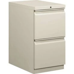 Hon® Brigade® 2-Drawer Mobile Pedestal Lateral File Cabinet, Light Gry, Lttr (33823RQ)