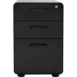 Stow 3-Drawer File Cabinet, Black -Ergot Office Furniture Shop s0895679 s7