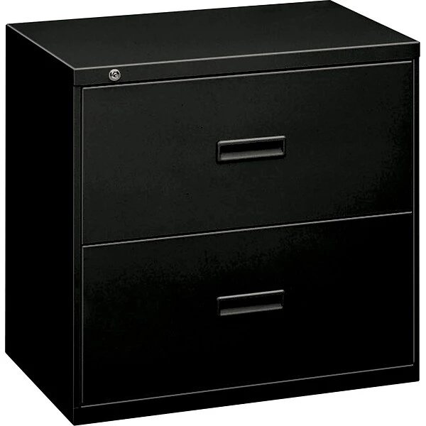 HON Lateral File, 2 Drawers, Molded Pull, 30"W, Black Finish (BSX432LP) 2 HON Lateral File, 2 Drawers, Molded Pull, 30"W, Black Finish (BSX432LP) - Image 2
