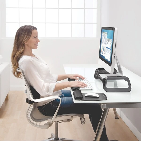 Fellowes I-Spire Series Monitor Lift Riser, Up To 21", Black (9472301) 2 Fellowes I-Spire Series Monitor Lift Riser, Up To 21", Black (9472301) - Image 2