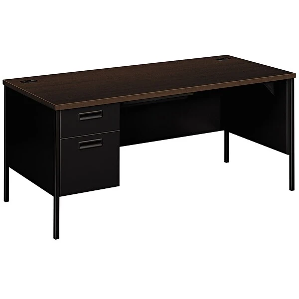 HON® Metro Classic Left Pedestal Desk, 66" X 30" X 29.5", 4 X Box Drawer(s), File Drawer(s), Single Pedestal 1 HON® Metro Classic Left Pedestal Desk, 66" X 30" X 29.5", 4 X Box Drawer(s), File Drawer(s), Single Pedestal