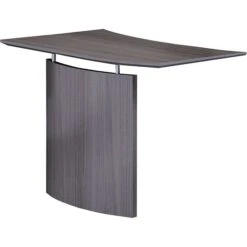 Safco Medina™ Right Hand Bridge, Gray Steel, 29 1/2"H X 48"W X 24"D