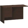 HON 10500 Series Return, 1 Box/1 File Drawer, 48"W, Mocha Finish