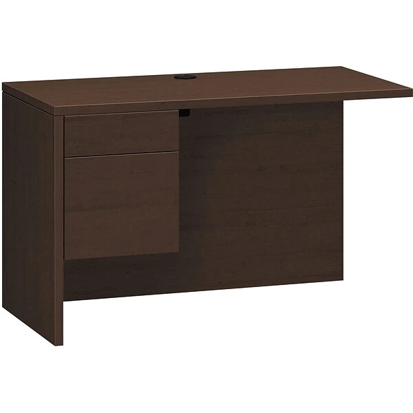 HON 10500 Series Return, 1 Box/1 File Drawer, 48"W, Mocha Finish 1 HON 10500 Series Return, 1 Box/1 File Drawer, 48"W, Mocha Finish