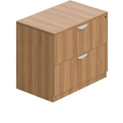 Offices To Go Superior Laminate 2 Drawer Lateral File With Lock, Autumn Walnut (TDSL3622LF-AWL)