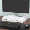 Mind Reader 'Perch' PC, Laptop, IMac Monitor Stand And Desk Organizer, White (MONSTA3D-WHT)