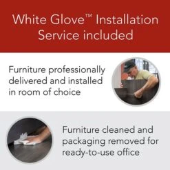 Bush Business Furniture Westfield, 2 Drawer, Lateral File Cabinet, Legal, Hansen Cherry/Graphite Gray, 35 2/3"W (WC24454CSUFA)