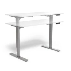 Union & Scale™ Essentials 26"-52" Adjustable Desk, White (UN56206) -Ergot Office Furniture Shop s1201513 s7