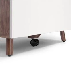 Union & Scale™ MidMod 2-Drawer Lateral File Cabinet, Locking, Letter/Legal, White/Espresso, 29" (UN56967) -Ergot Office Furniture Shop s1201580 s7