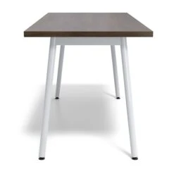 Union & Scale™ Lewis 29"H X 54"W Laminate Office And Computer Writing Desk, Dark Walnut, Tool-Less Assembly (UN55691-CC) -Ergot Office Furniture Shop s1204264 s7