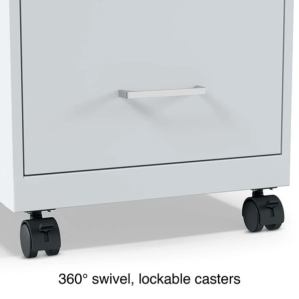 Quill Brand® 2-Drawer Light Duty Vertical File Cabinet, Locking, Letter, Gray, 18" (24363) 5 Quill Brand® 2-Drawer Light Duty Vertical File Cabinet, Locking, Letter, Gray, 18" (24363) - Image 5