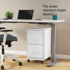 Quill Brand® 2-Drawer Vertical Mobile File Cabinet, Locking, Letter Size, White, 18''D (19634) 15 Quill Brand® 2-Drawer Vertical Mobile File Cabinet, Locking, Letter Size, White, 18''D (19634) -Ergot Office Furniture Shop s1212970 s7