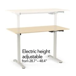 Union & Scale™ Essentials 29"-48"H Adjustable Standing Desk, Natural (UN60415-CC)