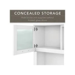 Bush Furniture Somerset 72" Computer Desk With Drawers And Hutch, White (SET018WH) 8 Bush Furniture Somerset 72" Computer Desk With Drawers And Hutch, White (SET018WH) -Ergot Office Furniture Shop sp101211536 s7