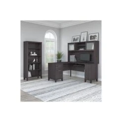 Bush Furniture Somerset 60"W L-Shaped Desk With Storage, Storm Gray (WC81530K) 11 Bush Furniture Somerset 60"W L-Shaped Desk With Storage, Storm Gray (WC81530K) -Ergot Office Furniture Shop sp101211910 s7