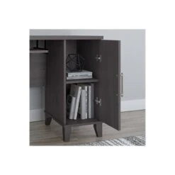 Bush Furniture Somerset 60"W L-Shaped Desk With Storage, Storm Gray (WC81530K) 12 Bush Furniture Somerset 60"W L-Shaped Desk With Storage, Storm Gray (WC81530K) -Ergot Office Furniture Shop sp101211911 s7