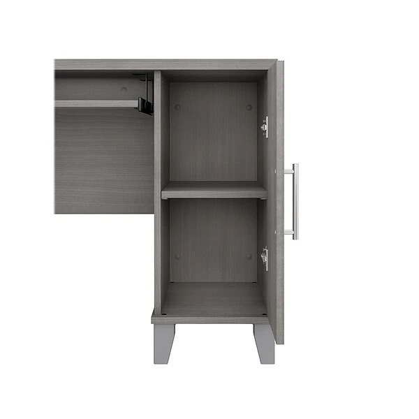 Bush Furniture Somerset 60"W L-Shaped Desk With Storage, Platinum Gray (WC81230K) 6 Bush Furniture Somerset 60"W L-Shaped Desk With Storage, Platinum Gray (WC81230K) - Image 6