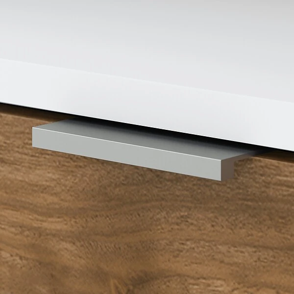 Bush Business Furniture Jamestown 2-Drawer Vertical File Cabinet, Letter/Legal, Fresh Walnut/White, 23.66" (JTF116FWWHSU) 2 Bush Business Furniture Jamestown 2-Drawer Vertical File Cabinet, Letter/Legal, Fresh Walnut/White, 23.66" (JTF116FWWHSU) - Image 2