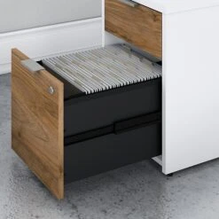 Bush Business Furniture Jamestown 2-Drawer Vertical File Cabinet, Letter/Legal, Fresh Walnut/White, 23.66" (JTF116FWWHSU) 12 Bush Business Furniture Jamestown 2-Drawer Vertical File Cabinet, Letter/Legal, Fresh Walnut/White, 23.66" (JTF116FWWHSU) -Ergot Office Furniture Shop sp101402720 s7