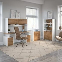 Bush Business Furniture Jamestown 2-Drawer Vertical File Cabinet, Letter/Legal, Fresh Walnut/White, 23.66" (JTF116FWWHSU) 15 Bush Business Furniture Jamestown 2-Drawer Vertical File Cabinet, Letter/Legal, Fresh Walnut/White, 23.66" (JTF116FWWHSU) -Ergot Office Furniture Shop sp101402723 s7