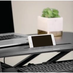 Fellowes Corsivo 5"-16" Standing Desk Converter, Black (8091001) -Ergot Office Furniture Shop sp102662675 s7