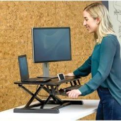 Fellowes Corsivo 5"-16" Standing Desk Converter, Black (8091001) -Ergot Office Furniture Shop sp102662676 s7